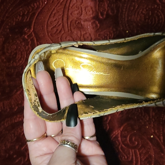 ๐ Jessica Simpson Size 8 Alligator Print High Heels - Picture 5 of 13